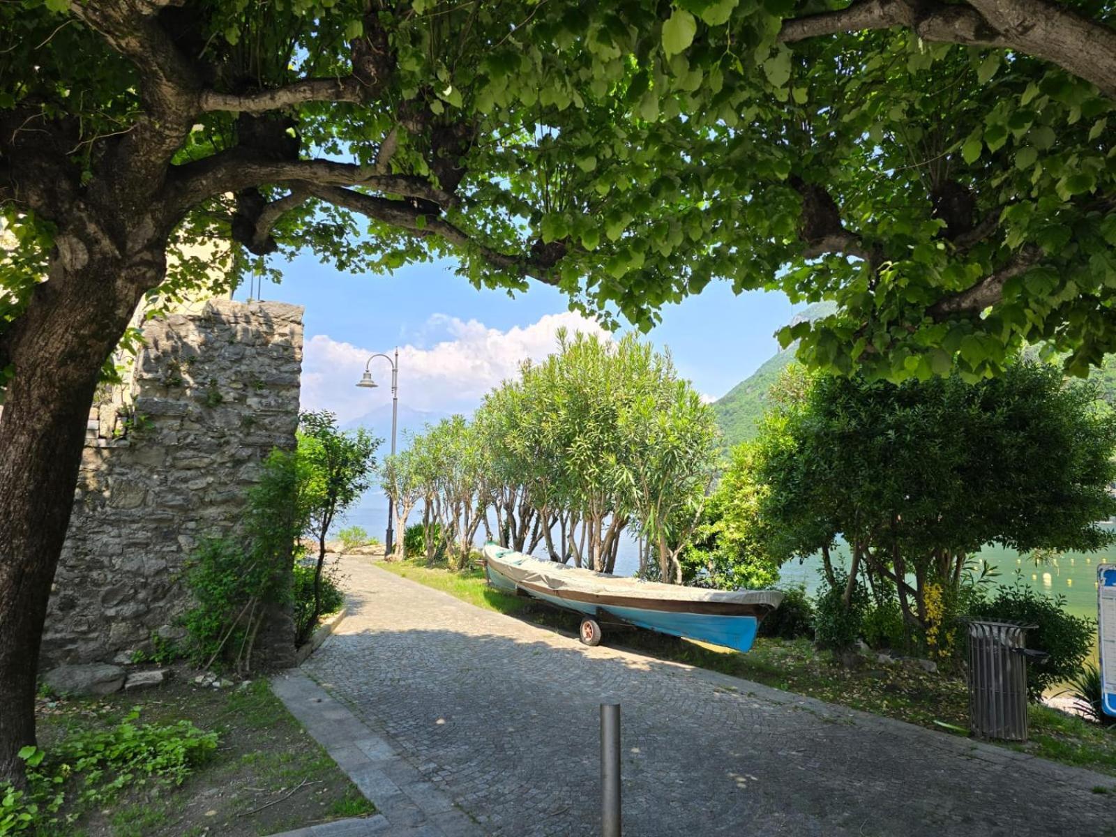Casa Riva Bianca Lierna Villa Bagian luar foto